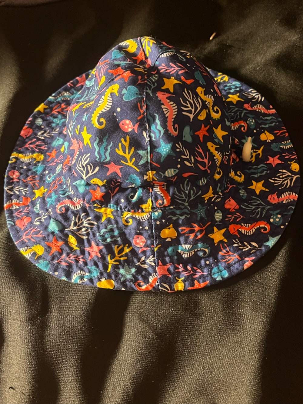 Kids Navy Ocean Life Sun Hat